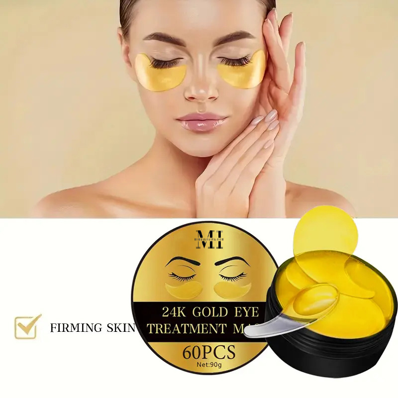 24K Gold & Collagen Crystal Under Eye Mask (30 Pairs) - Image 2